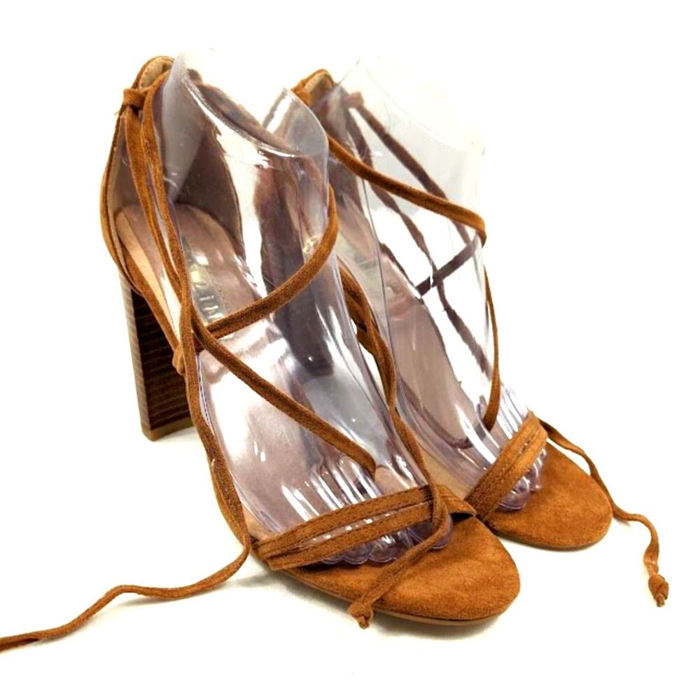 Women's Billini Ankle Wrap Block Heel Pumps US Size 8